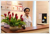 A reception counter
