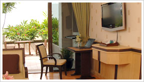 A separate lounge for visitors