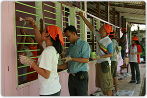 โครงการทาสีสดใสให้อาคารน้องๆ (ครั้งที่1) โรงเรียนแหลมพันวา จ.ภูเก็ต