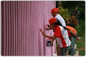โครงการทาสีสดใสให้อาคารน้องๆ (ครั้งที่1) โรงเรียนแหลมพันวา จ.ภูเก็ต