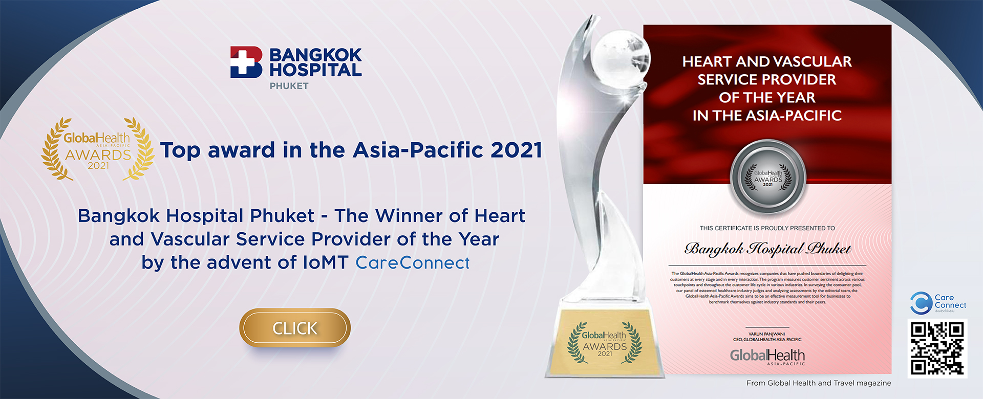 Bangkok Hospital Phuket – The Winner of Heart and Vascular Service Provider of The Year in The Asia-Pacific 2021